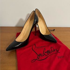 Christian Louboutin So Kate Patent Pointed-Toe Red Sole Pump